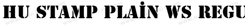 Hu Stamp Plain WS Regular字体转换